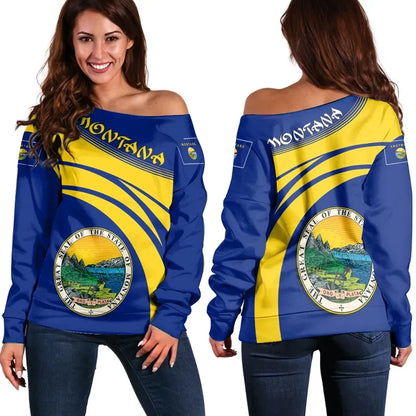Montana Coat Of Arms Shoulder Sweater Cricket