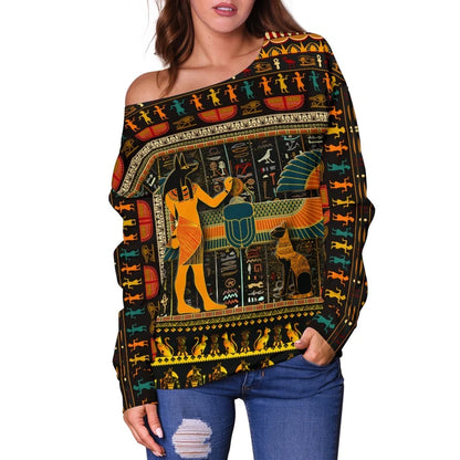 Egypt Pride Women's Off Shoulder Sweater