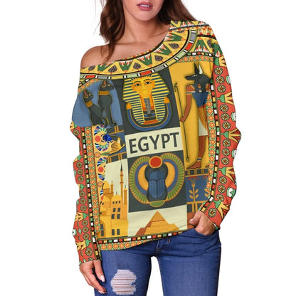 Egypt in my DNA Women's Off Shoulder Sweater