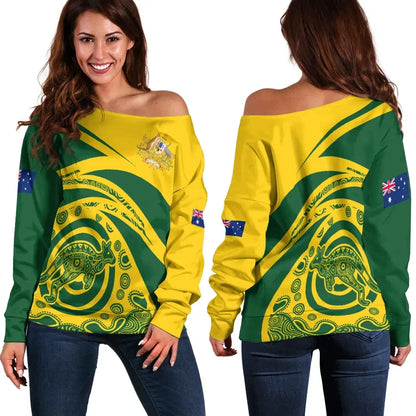 Australia Off Shoulder Sweater N Kangaroo