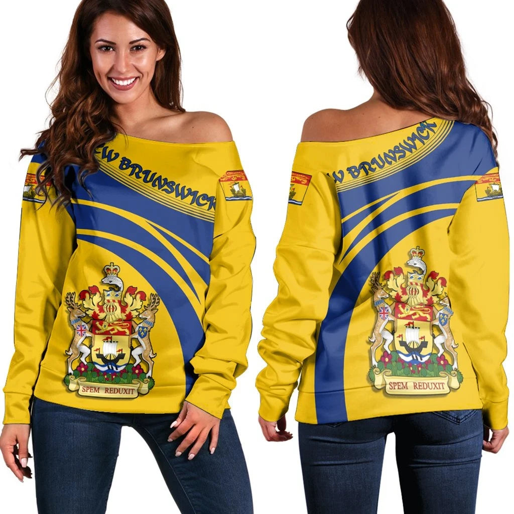 New Brunswick Coat Of Arms Shoulder Sweater Cricket