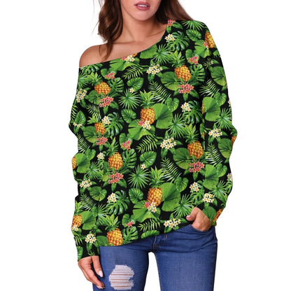 Pineapple 1St Off Shoulder Sweater