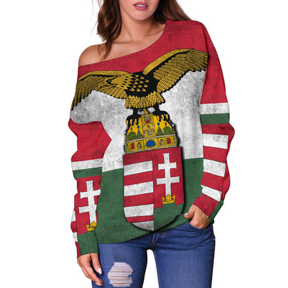 Turul Hungary Off Shoulder Sweater