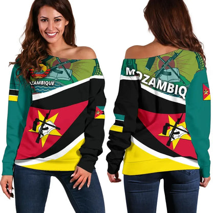Mozambique Off Shoulder Sweater Road to Hometown