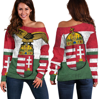 Turul Hungary Off Shoulder Sweater