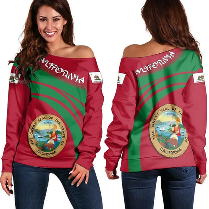 California Coat Of Arms Shoulder Sweater Cricket