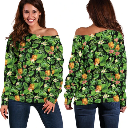 Pineapple 1St Off Shoulder Sweater
