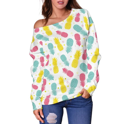 Pineapple 13Th Off Shoulder Sweater