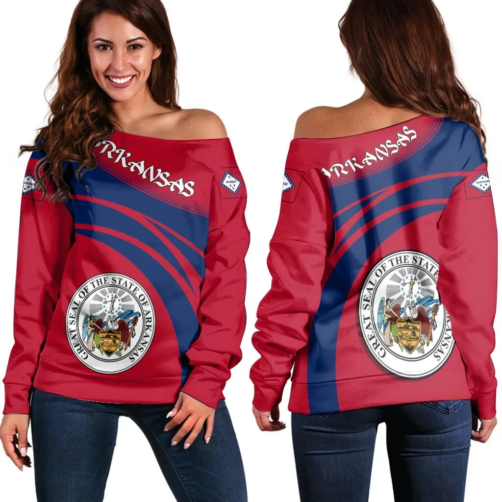 Arkansas Coat Of Arms Shoulder Sweater Cricket