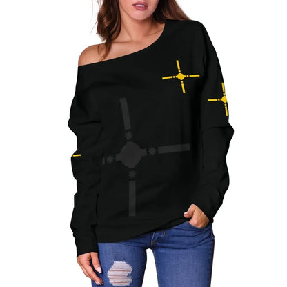 Rotuma Polynesia Women's Off Shoulder Sweater