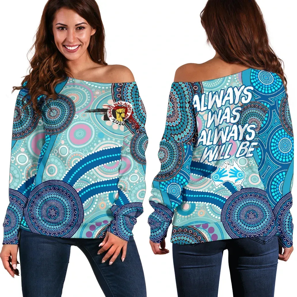 Australia Off Shoulder Sweater Connection To Country NAIDOC Naidoc Week 2020