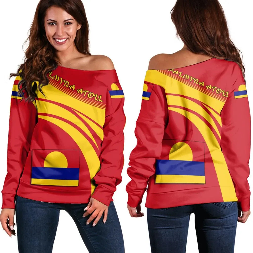 Palmyra Atoll Coat Of Arms Shoulder Sweater Cricket
