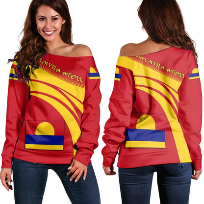 Palmyra Atoll Coat Of Arms Shoulder Sweater Cricket