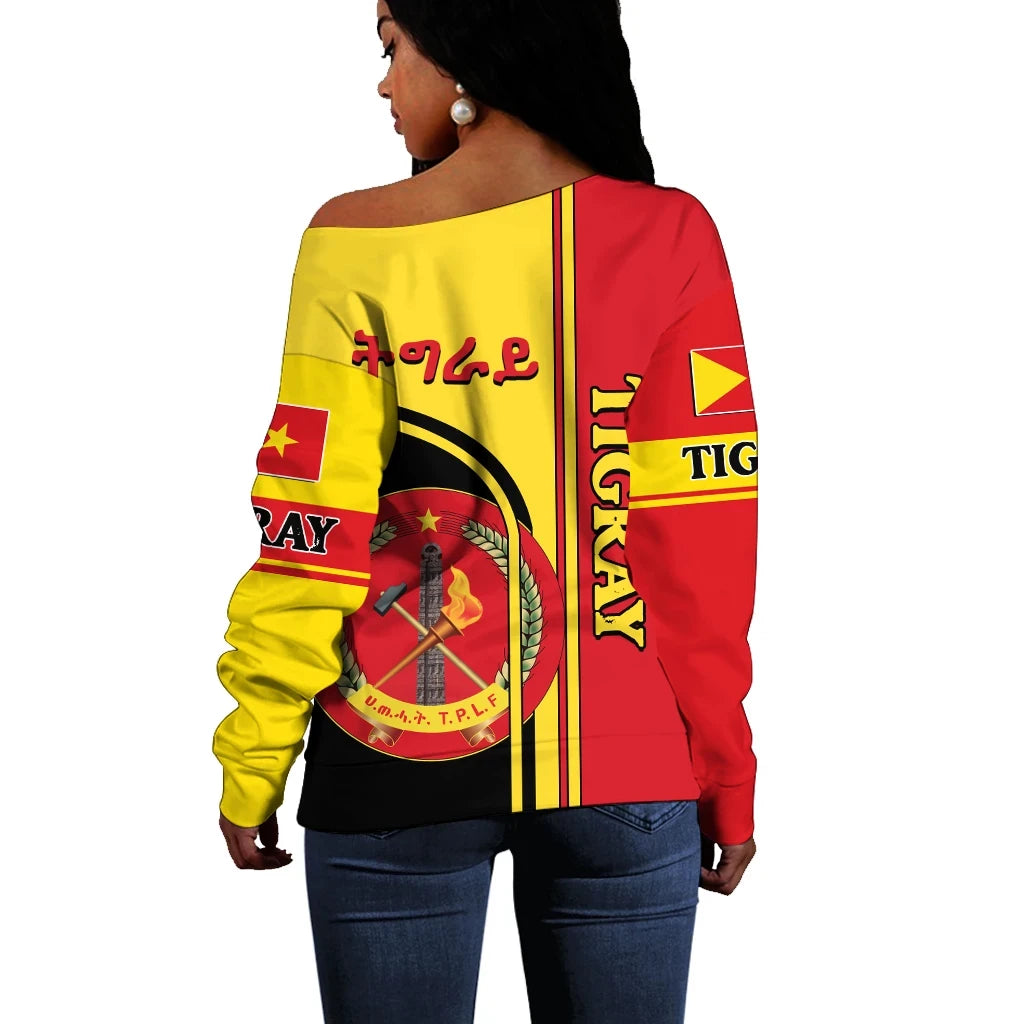 Tigray Off Shoulder Sweater New Coat Of Arms New