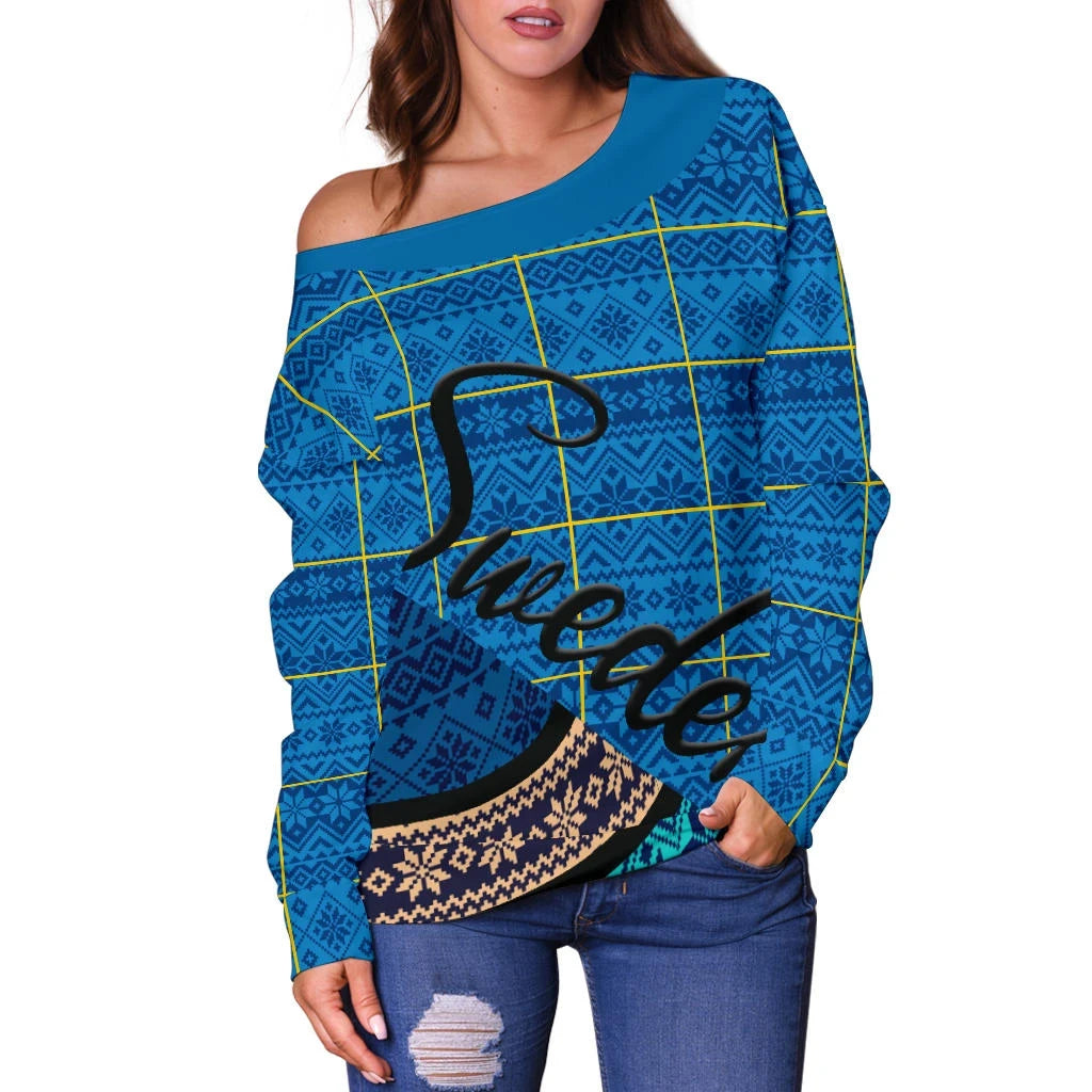 The Sweden Women's Off Shoulder Sweaters Bh