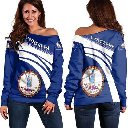 Virginia Coat Of Arms Shoulder Sweater Cricket