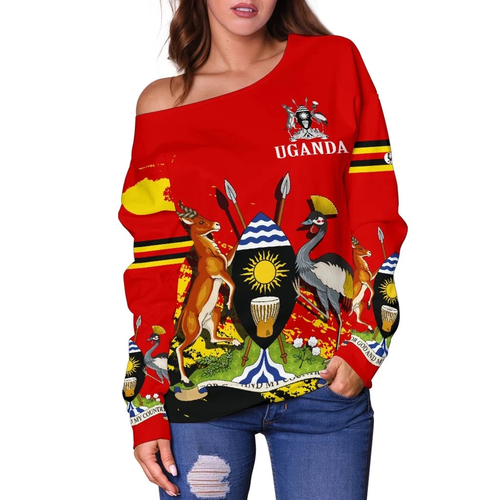 Uganda Special Off Shoulder Sweater