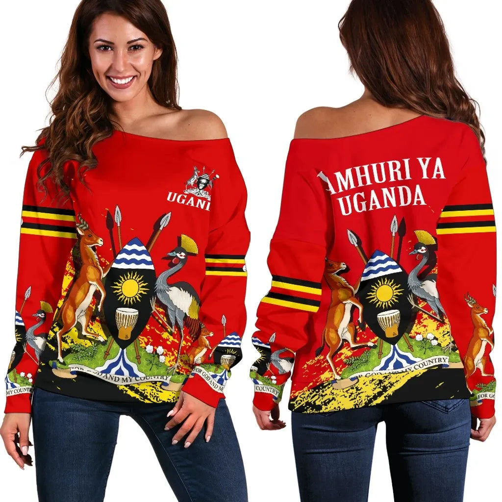 Uganda Special Off Shoulder Sweater