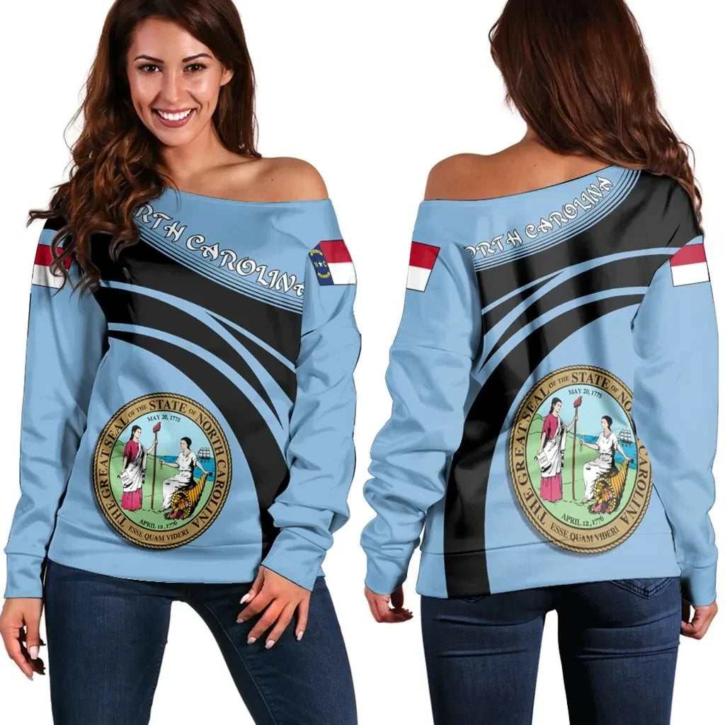 North Carolina Coat Of Arms Shoulder Sweater Cricket