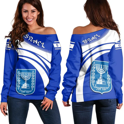 Israel Coat Of Arms Shoulder Sweater Cricket