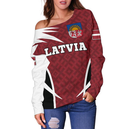 Latvia Sweater Shoulder Active