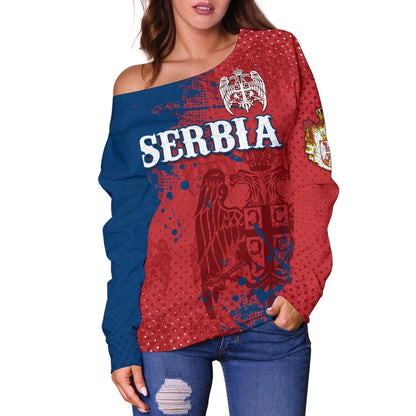 Serbia Off Shoulder Sweater The Great Serbia