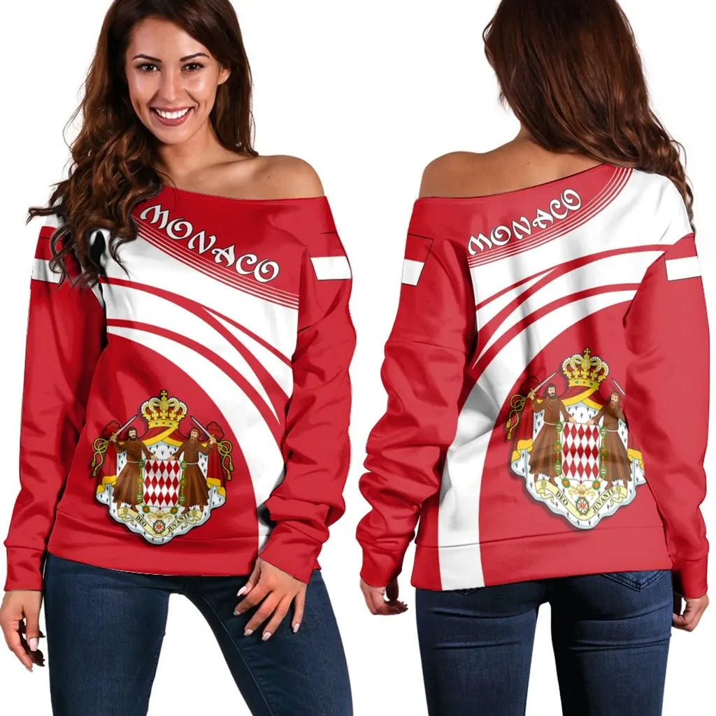 Monaco Coat Of Arms Shoulder Sweater Cricket