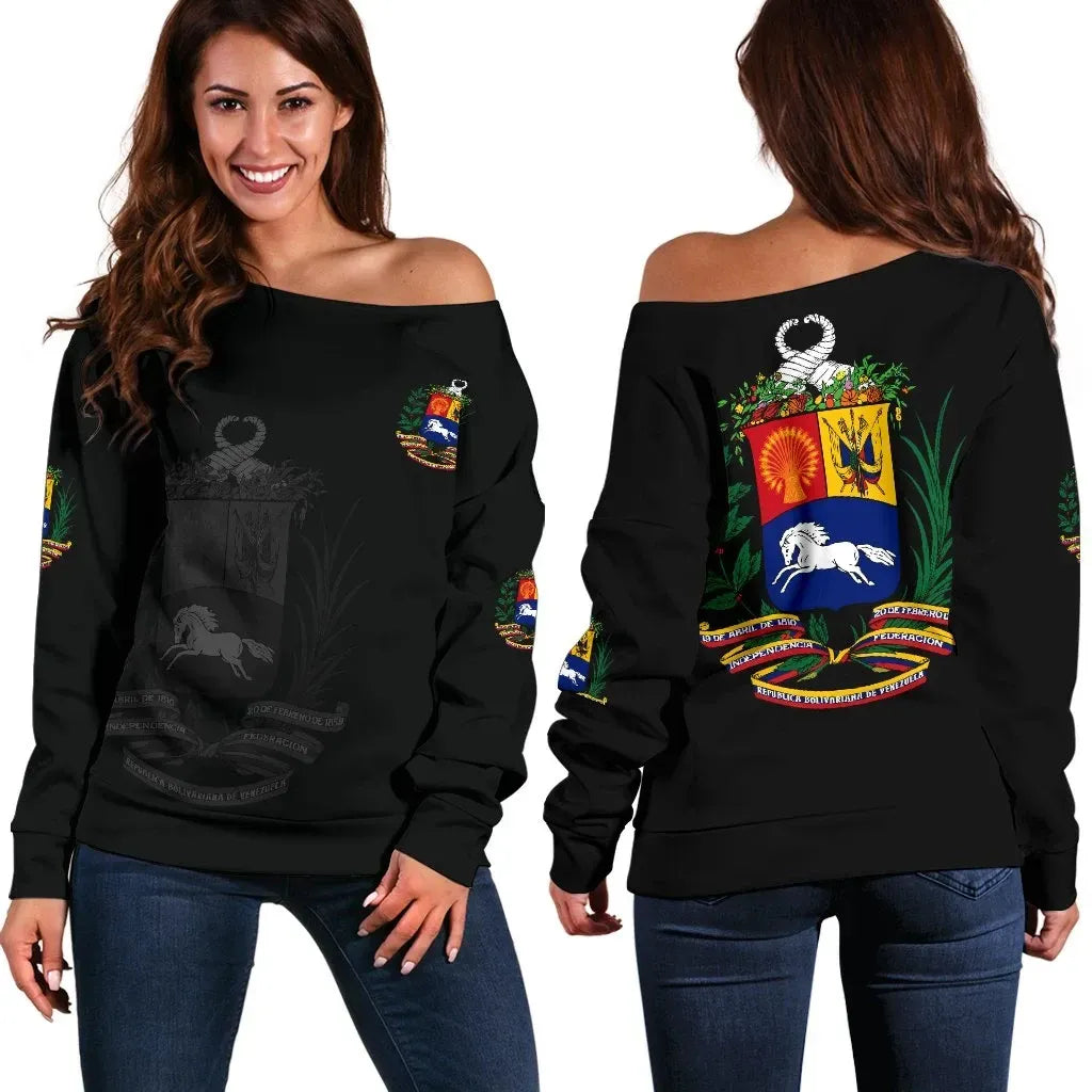 Venezuela Women's Off Shoulder Sweater