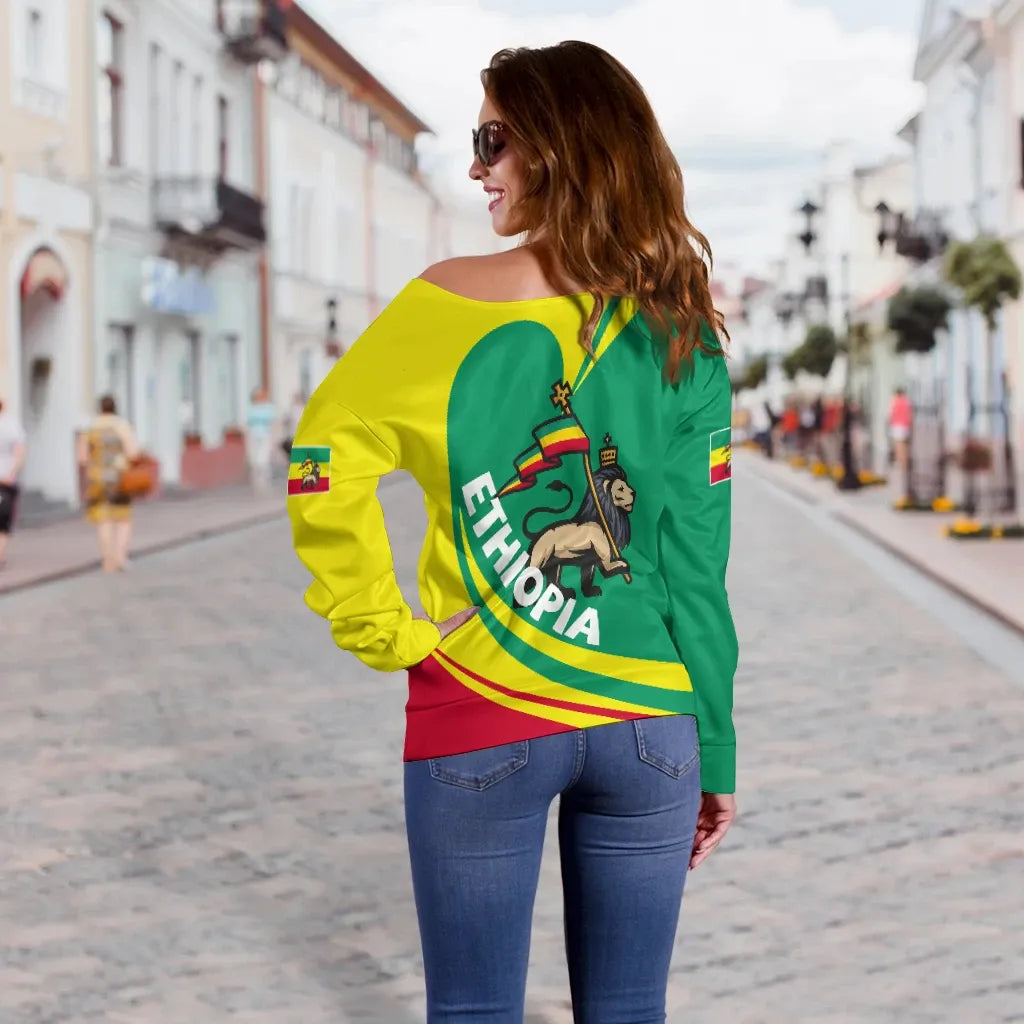 Ethiopia Off Shoulder Sweater Lattar