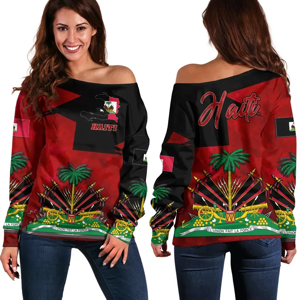 Haiti 1964 Off Shoulder Sweater
