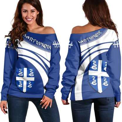 Martinique Coat Of Arms Shoulder Sweater Cricket