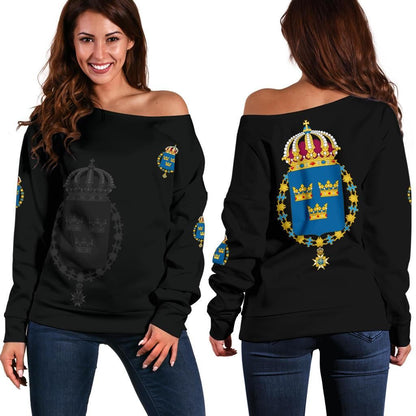 Sweden Women's Off Shoulder Sweater