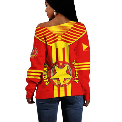 Tigray Off Shoulder Sweater New