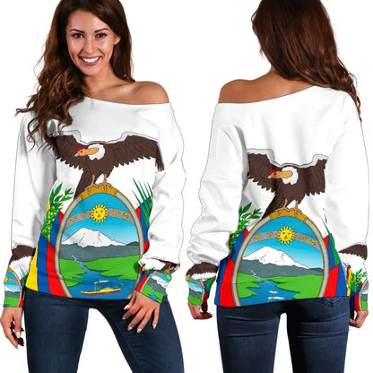 Ecuador Women Off Shoulder Sweater Bn10