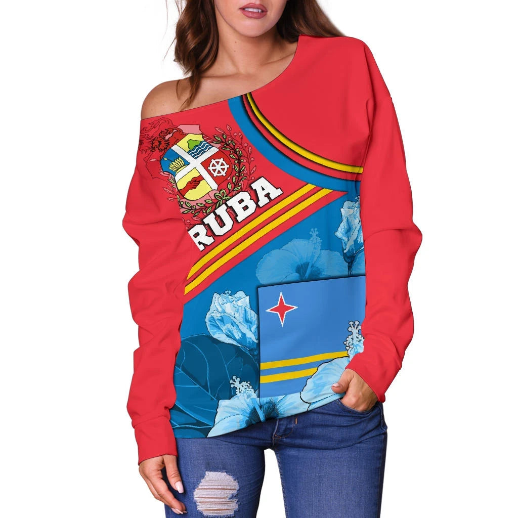 Aruba Off Shoulder Sweater One Happy Island