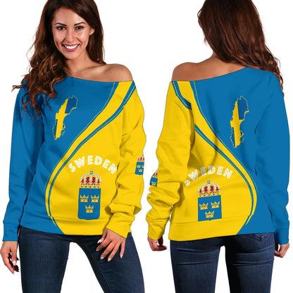 Sweden Women's Off Shoulder Sweater Generation