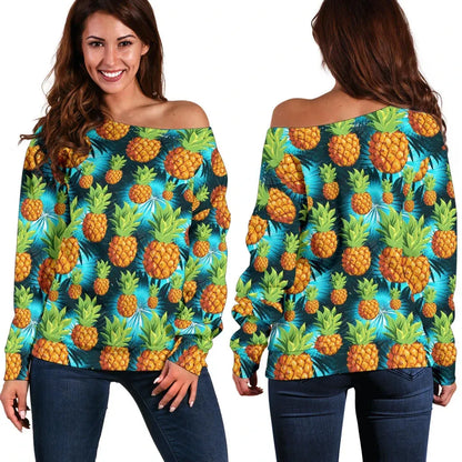 Pineapple 18Th Off Shoulder Sweater