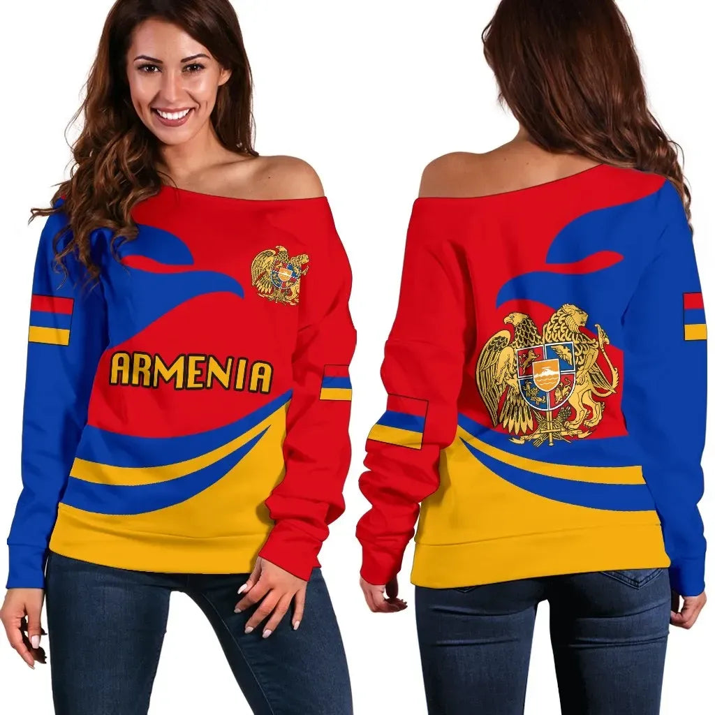 Armenia Women Off Shoulder Sweater Version