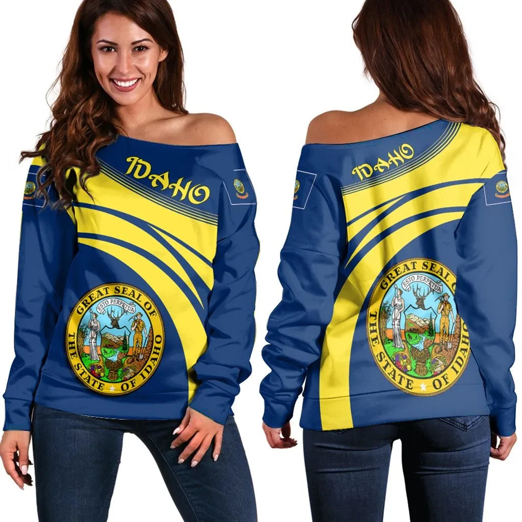 Idaho Coat Of Arms Shoulder Sweater Cricket