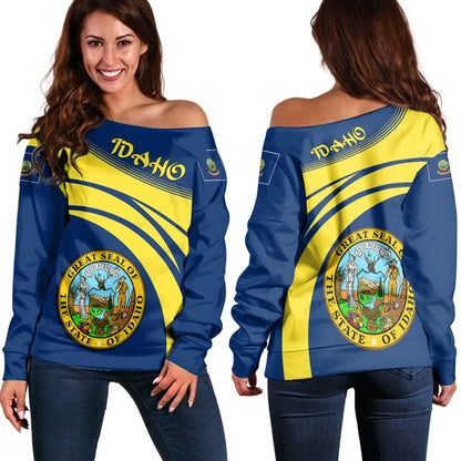 Idaho Coat Of Arms Shoulder Sweater Cricket