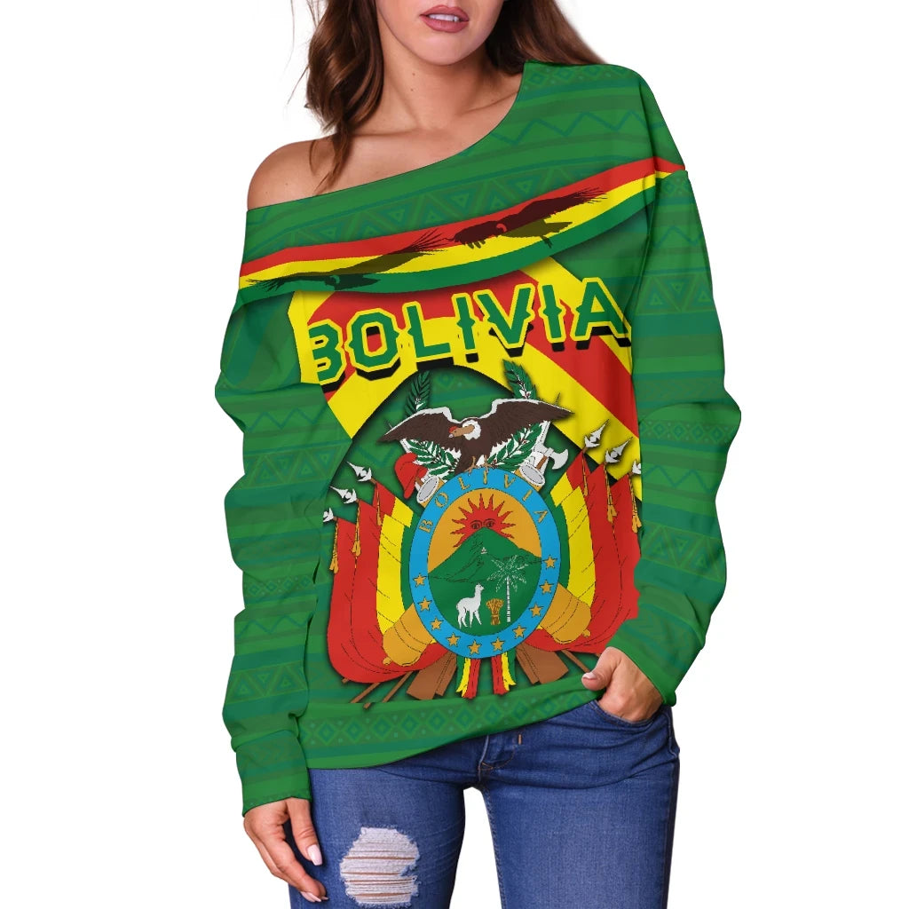 Bolivia Women Off Shoulder Sweater Vibes Version