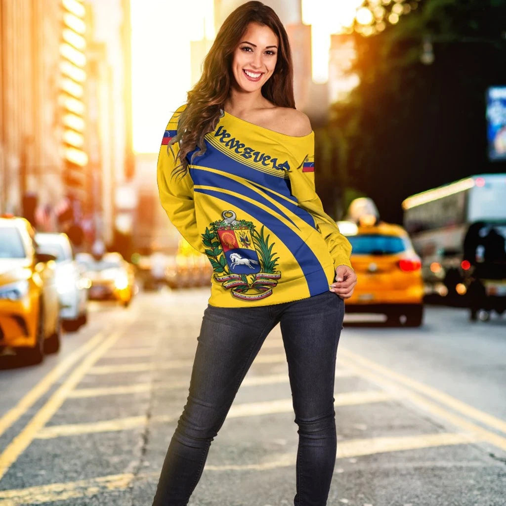 Venezuela Coat Of Arms Shoulder Sweater Cricket