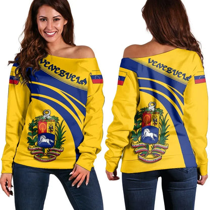Venezuela Coat Of Arms Shoulder Sweater Cricket