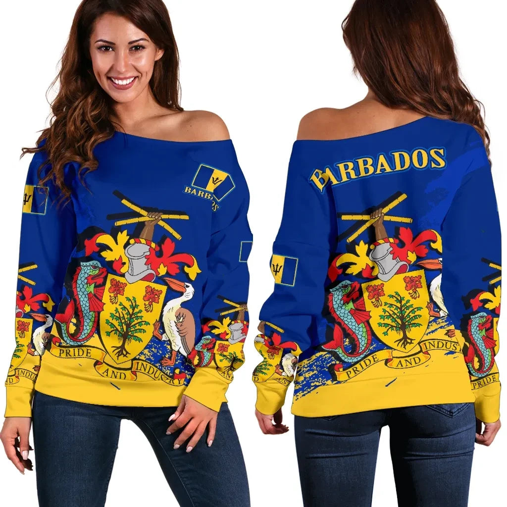 Barbados Special Off Shoulder Sweater