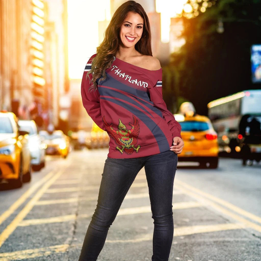 Thailand Coat Of Arms Shoulder Sweater Cricket