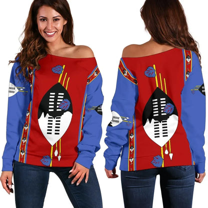 Eswatini Swaziland Off Shoulder Sweater