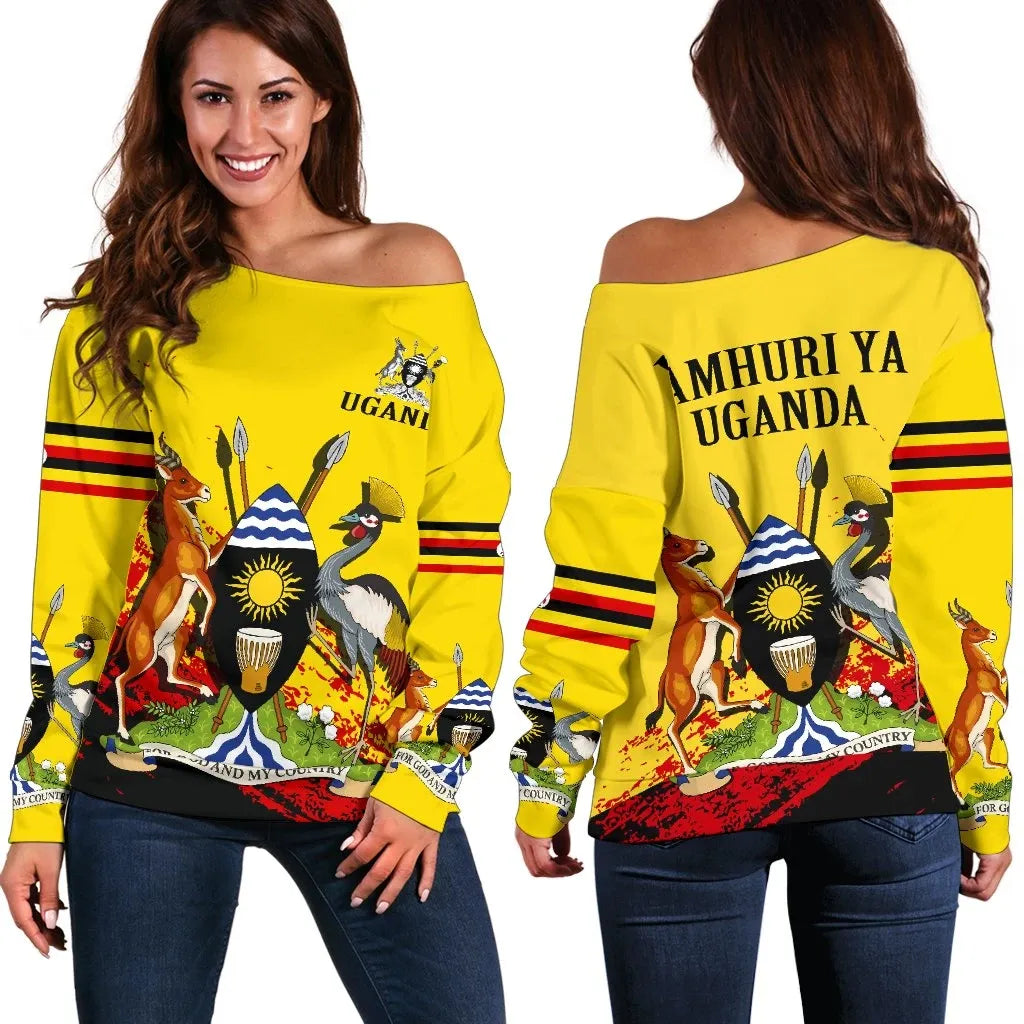 Uganda Special Off Shoulder Sweater