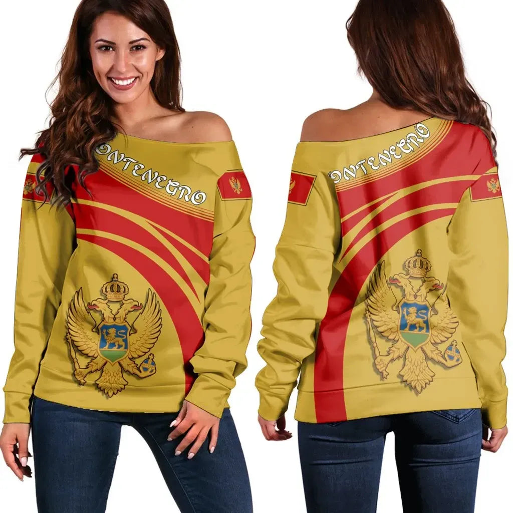 Montenegro Coat Of Arms Shoulder Sweater Cricket