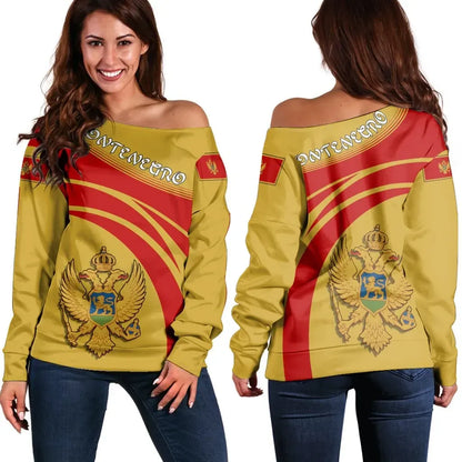 Montenegro Coat Of Arms Shoulder Sweater Cricket