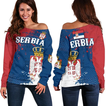 Serbia Off Shoulder Sweater The Great Serbia Original